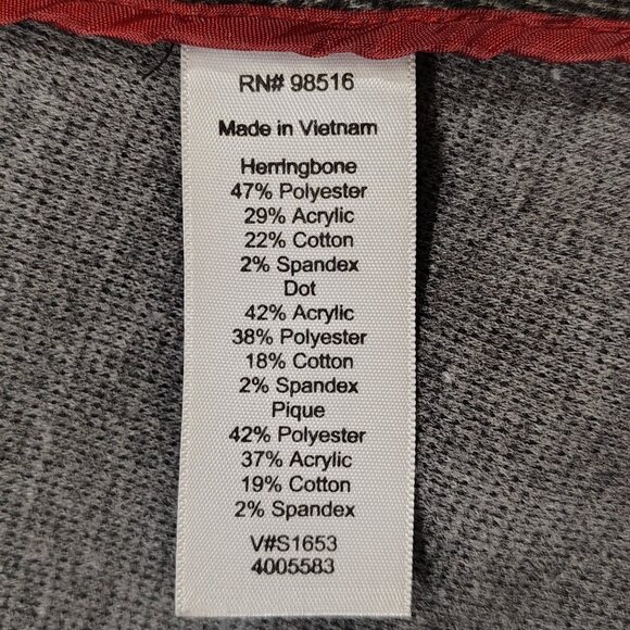 Coldwater Creek Herringbone Knit Vest M 10-12 Sleeveless Career Casual Gray - Picture 11 of 16